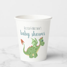 Baby Boy Niedlich Magical Green Dragon Baby Dusche Pappbecher