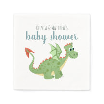 Baby Boy Niedlich Magical Green Dragon Baby Dusche
