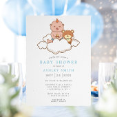 Baby Boy on Cloud Niedlich Baby Shower Einladung
