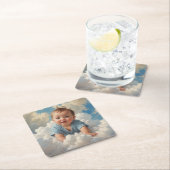 Baby Boy on Cloud Rechteckiger Pappuntersetzer (Vor Ort)