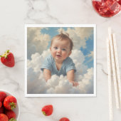 Baby Boy on Cloud Serviette (Beispiel)