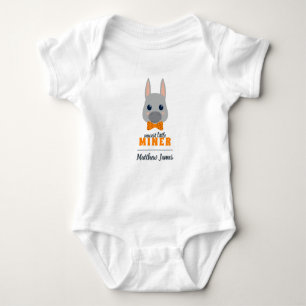 Baby Boy Orange Donkey Bodysuit Strampler