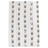 Baby Boy Orange Donkey Mittlere Geschenktüte (Rückseite)