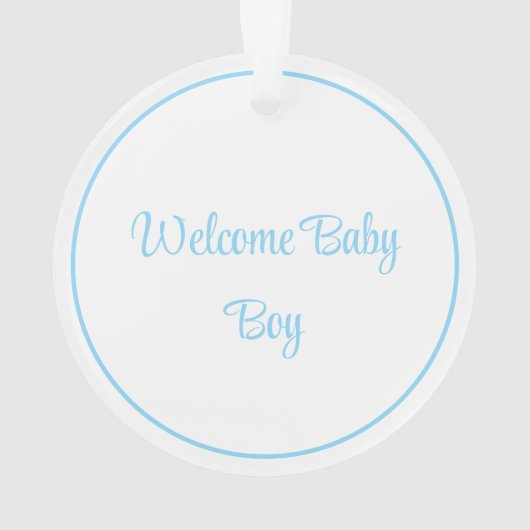Baby Boy Ornament (Rückseite)