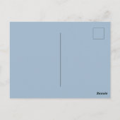 Baby Boy Pastel Blue und White Heart Postkarte (Rückseite)