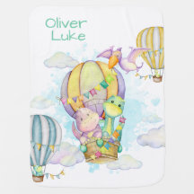 Baby Boy Personalisiert Dinosaur Baby Name Blanket