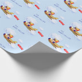 Baby Boy Personalisierte Geschenke Geschenkpapier (Ecke)