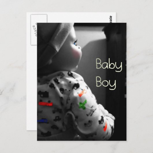 BABY BOY POSTKARTE (Vorne/Hinten)