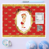 Baby Boy Prince Red Gold Chip Bag Wrapper Flyer (Einzeln)
