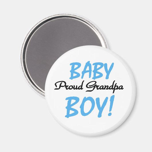 Baby Boy Proud Grandpa Magnet (Vorderseite/Rückseite)