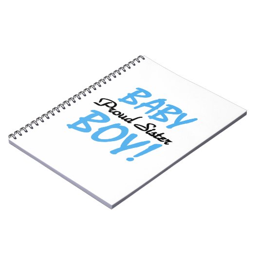 Baby Boy Proud Schwester Geschenke Notizblock (Linke Seite)