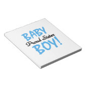 Baby Boy Proud Schwester Geschenke Notizblock (angewinkelt)