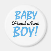 Baby Boy Proud Tante Magnet (Vorne)