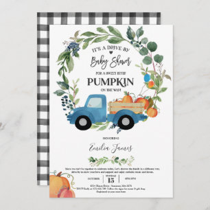 Baby Boy Pumpkin Truck Pumpkin Fall Babydusche Einladung