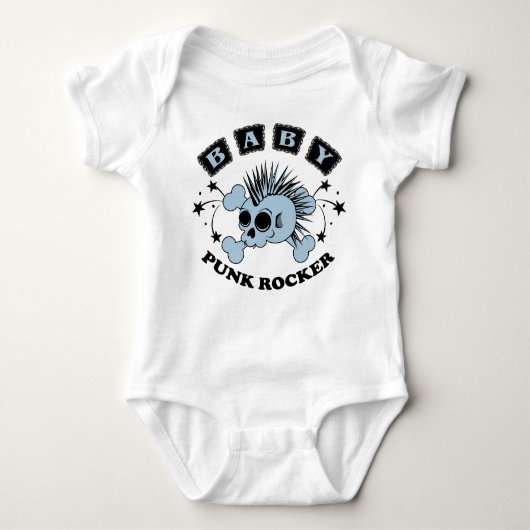 Baby Boy Punk Skull Baby Strampler (Vorderseite)