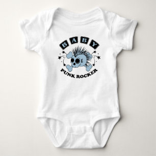 Baby Boy Punk Skull Strampler