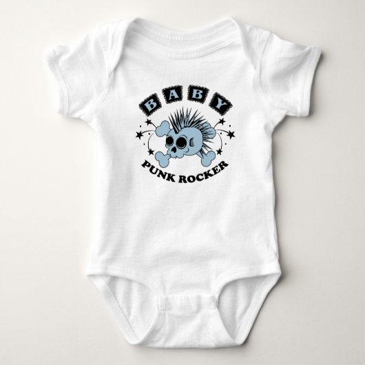Baby Boy Punk Skull Strampler (Vorderseite)