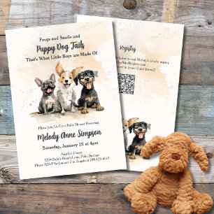 Baby Boy Puppy Dog Tails Baby Shower Einladung
