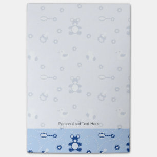 Baby-Boy Quilt-Muster Post-it Klebezettel