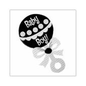 Baby Boy Rattle Gummistempel (Prägung)