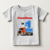 Baby Boy Red Flat Bed Truck 1. Geburtstag
