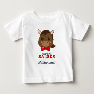 Baby Boy Red Horse Raider T - Shirt