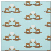 Baby Boy Rocking Horst Herzmuster Stoff (Muster)