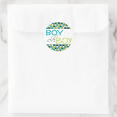 Baby Boy Round Gour Sticker (Tasche)
