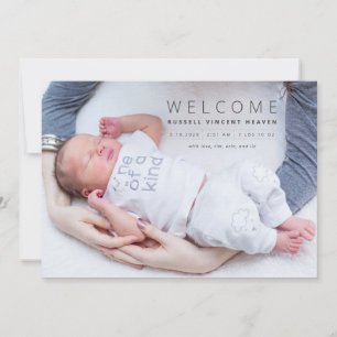 Baby Boy Russell Birth Ankündigung