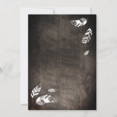 Baby boy Rustic adventure babyshower Einladung (Rückseite)