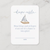 Baby Boy Sail Dusche Windschutzscheibe Begleitkarte (Vorderseite)