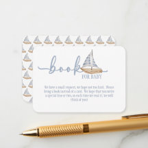 Baby Boy Sail Shower Buch für Baby Karte