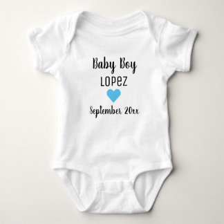 Baby Boy Schwangerschaft Ankündigung Blue Heart Baby Strampler