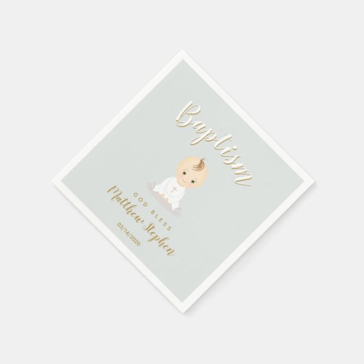 Baby Boy Serviette (Ecke)