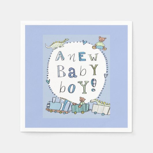 Baby Boy Serviette (Vorderseite)