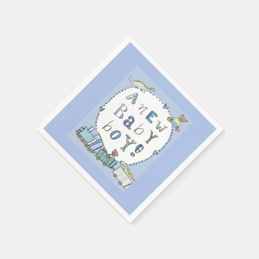 Baby Boy Serviette (Ecke)