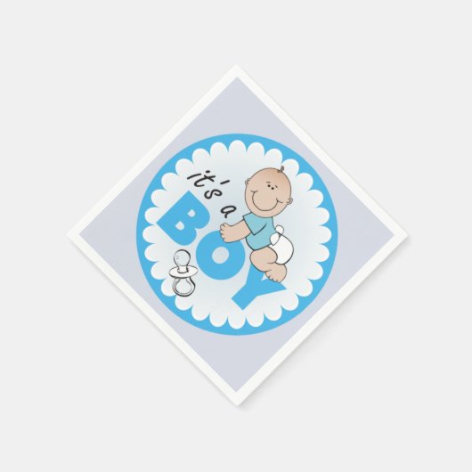 Baby Boy Serviette (Ecke)