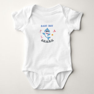 Baby Boy Shark Strampler