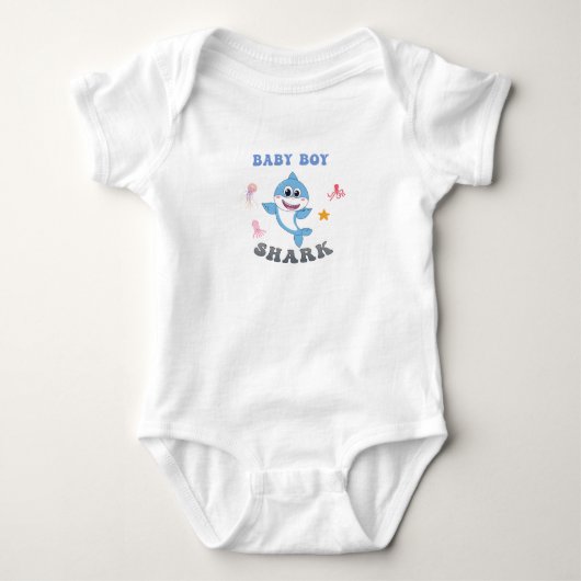 Baby Boy Shark Strampler (Vorderseite)
