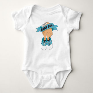 Baby Boy Shoe Banner – A Cute and Classic Welcome Baby Strampler