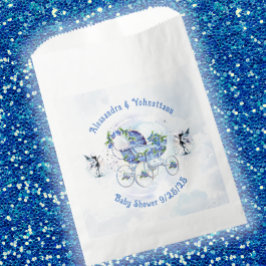 Baby Boy Shower Bash Blueberry Geschenktütchen