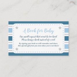 Baby Boy Shower Card Bringen Sie eine Reservekarte Begleitkarte
