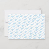 BABY BOY SHOWER CONCERT TICKET DANKEN DANKESKARTE (Rückseite)