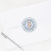 Baby Boy Shower Einladung Umschlag (20) Runder Aufkleber