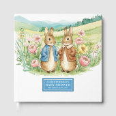Baby Boy Shower Gästebuch Peter Rabbit (Vorderseite)