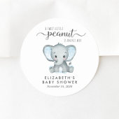 Baby Boy Shower Niedlich Elephant Runder Aufkleber