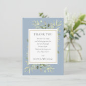 Baby Boy Shower Poem Spring Verlasse Grünflächen Dankeskarte (Stehend Vorderseite)