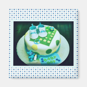 Baby Boy Showkuchen Magnet