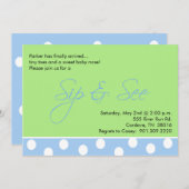 Baby Boy Sip und siehe Einladungen (Vorne/Hinten)