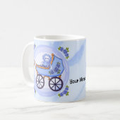 Baby Boy Sock Monkey Buggy Tasse (Vorderseite Links)